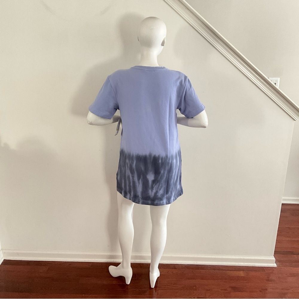 Zella Activewear Tie-Dye Short Sleeve Dress Lavender Black M - Picture 4 of 9